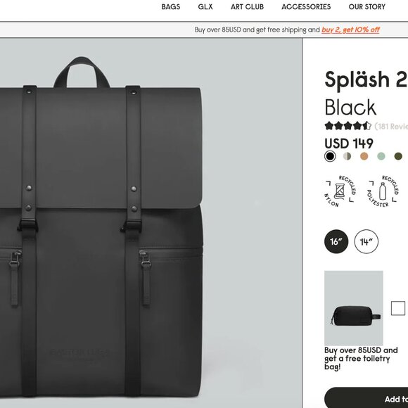 Gaston Luga Handbags - Gaston Luga Spläsh 14'' Backpack